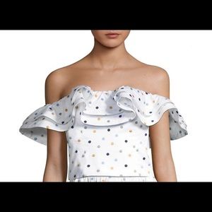 Prose and Poetry polka dot crop top